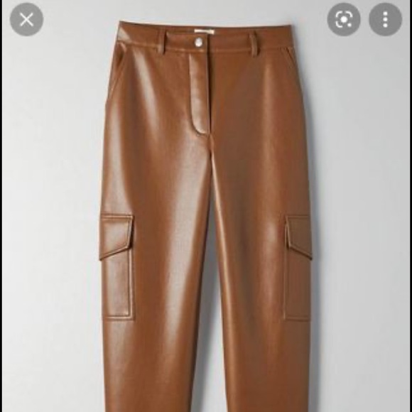 Aritzia Wilfred modern leather cargo pant - Picture 2 of 2